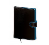 Helma 365 Týdenní diář A5 2025 Flip - černo/modrý