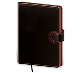 Helma 365 Denní diář A5 2025 Flip - černo/červený