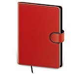 Helma 365 Denní diář B6 2025 Flip - červeno/černý