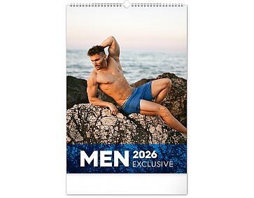 Nástěnný kalendář Men Exclusive 2026, 33 x 46 cm