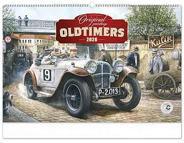 Nástěnný kalendář Oldtimers Václav Zapadlík 2026, 64 x 42 cm
