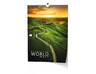 Nástěnný kalendář 2027 - Beautiful World - A3 