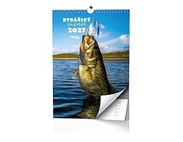 Nástěnný kalendář 2027 - Rybářský kalendář - A3 