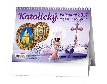 Stolní kalendář 2027 - Katolický kalendář /kostely a kapličky/ 