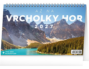 Stolní kalendář 2027 NOTIQUE - Až na vrcholky hor, 23,1 x 14,5 cm