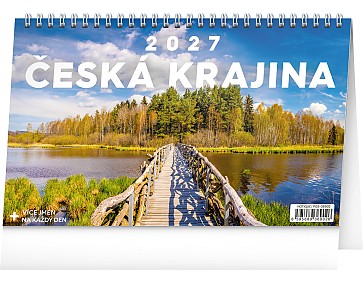 Stolní kalendář 2027 NOTIQUE - Česká krajina, 23,1 x 14,5 cm