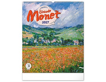 Nástěnný kalendář 2027 NOTIQUE - Claude Monet, 48 x 56 cm