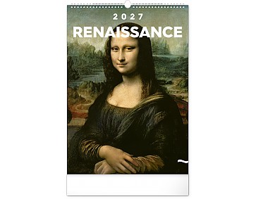 Nástěnný kalendář 2027 NOTIQUE - Renesance, 33 x 46 cm