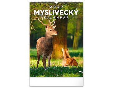 Nástěnný kalendář 2027 NOTIQUE - Myslivecký kalendář, 33 x 46 cm