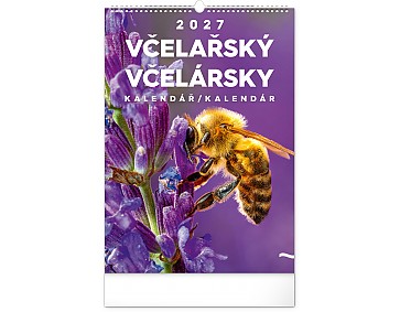 Nástěnný kalendář 2027 NOTIQUE - Včelařský - Včelársky, 33 x 46 cm