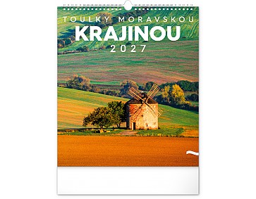 Nástěnný kalendář 2027 NOTIQUE - Toulky moravskou krajinou, 30 x 34 cm 