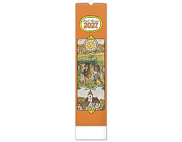 Nástěnný kalendář 2027 NOTIQUE - Josef Lada, 12 x 48 cm