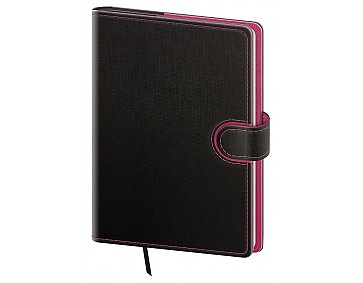 Denní diář A5 Flip antracit/magenta