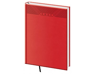 Denní diář 2027 Helma A5 Print Classic červený