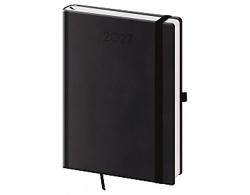 Denní diář 2027 Helma A5 Print Plus černý