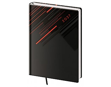 Denní diář 2027 Helma A5 Vario Red lines