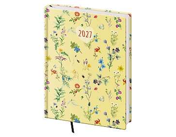 Diář denní 2027 Helma B6 Vario Lyra Botanica
