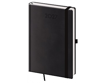 Týdenní diář 2027 Helma A5 Print Plus černý