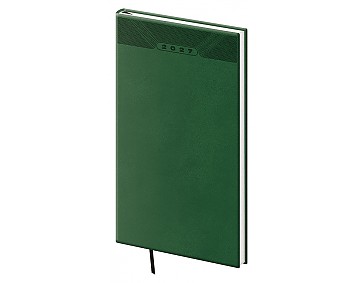Kapesní diář 2027 Helma A6 Print Classic zelený
