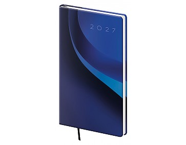 Kapesní diář 2027 Helma A6 Vario Blue wave