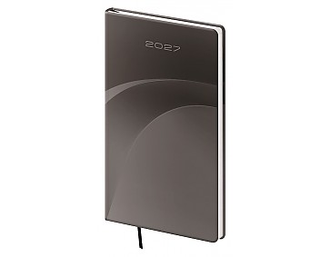 Kapesní diář 2027 Helma A6 Vario Grey wave