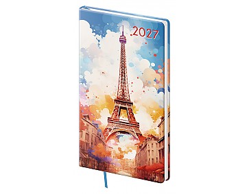 Kapesní diář 2027 Helma A6 Vario Lyra Paris