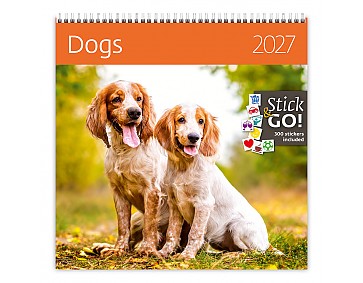 Nástěnný kalendář 2027 Helma - Dogs