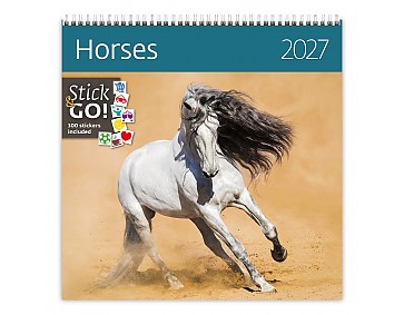 Nástěnný kalendář 2027 Helma - Horses