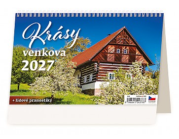 Stolní kalendář 2027 Helma - Krásy venkova