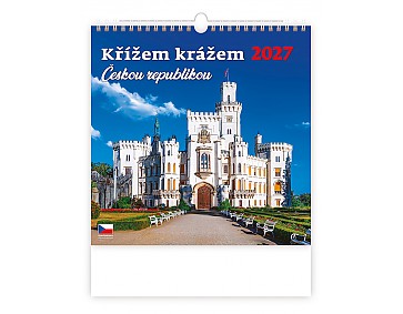 Nástěnný kalendář 2027 Helma - Křížem krážem Českou republikou