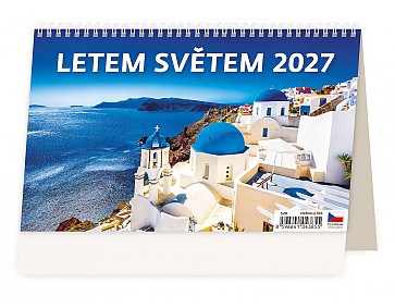 Stolní kalendář 2027 Helma - Letem světem