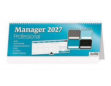 Stolní kalendář 2027 Helma - Plánovací kalendář Manager Professional