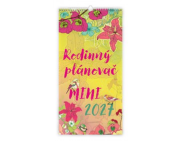 Nástěnný kalendář 2027 Helma - MINI rodinný plánovač