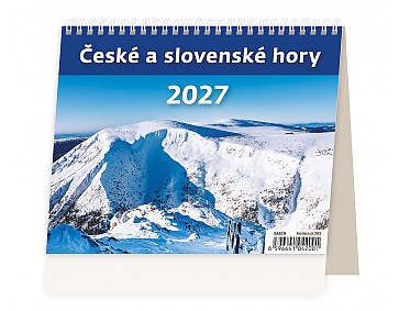 Stolní kalendář 2027 Helma Minimax - České a slovenské hory
