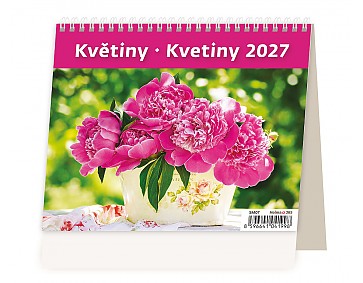 Stolní kalendář 2027 Helma Minimax - Květiny