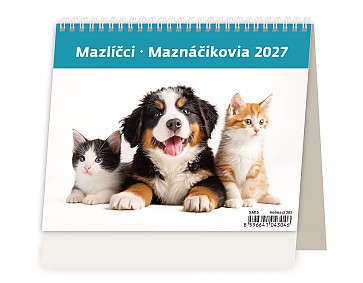 Stolní kalendář 2027 Helma Minimax - Mazlíčci / Maznáčikovia