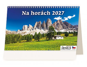 Stolní kalendář 2027 Helma - Na horách – 14denní