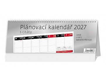Stolní kalendář 2027 Helma - Plánovací kalendář s citáty