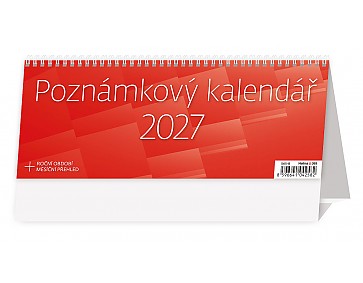Stolní kalendář 2027 Helma - Poznámkový kalendář OFFICE