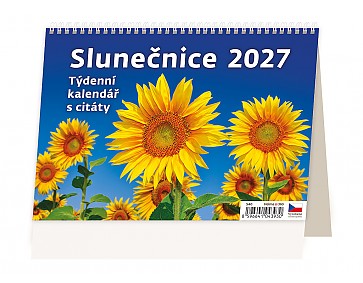 Stolní kalendář 2027 Helma - Plánovací kalendář Slunečnice