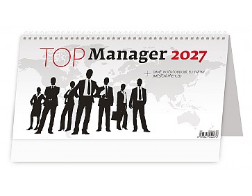 Stolní kalendář 2027 Helma - Plánovací kalendář Top Manager