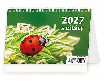Stolní kalendář 2027 Helma - Plánovací kalendář Týdenní "S" s citáty