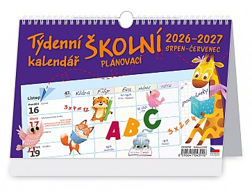 Stolní kalendář 2027 Helma - Týdenní školní plánovací kalendář