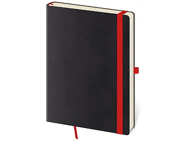 Tečkovaný zápisník Flexies L Black (čtverečkovaný)