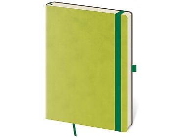 Linkovaný zápisník Flexies L Petrol Light Green