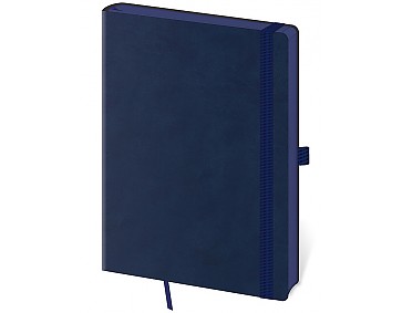 Tečkovaný zápisník Memory L Dark Blue (čtverečkovaný)
