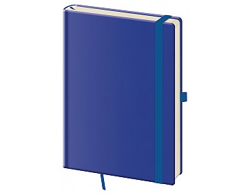 Linkovaný zápisník Print Plus L Royal blue