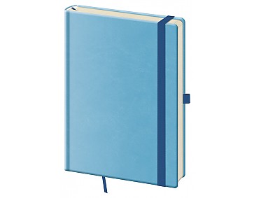 Tečkovaný zápisník Print Pop L Light blue (čtverečkovaný)