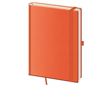 Tečkovaný zápisník Print Pop L Orange (čtverečkovaný)