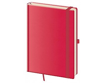Tečkovaný zápisník Print Pop L Raspberry (čtverečkovaný)